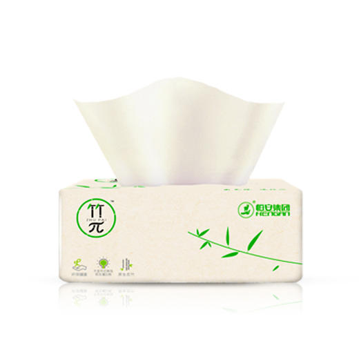 DT100（箱装）心相印竹π三层塑装纸面巾100抽 21包装 商品图1