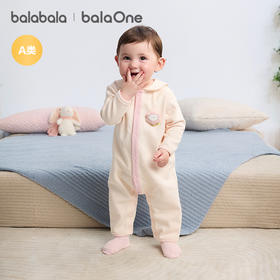 巴拉巴拉balaOne婴儿连体衣宝宝爬爬服哈衣2025新款可爱时尚萌趣