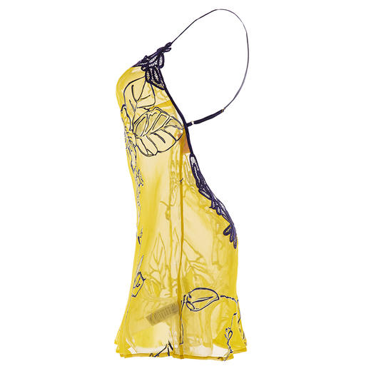 烂花绡轻盈微透露背中款真丝睡裙 DD241 商品图2