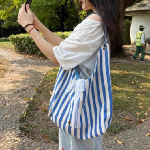 夏日双倍快乐【leos viti双面帆布包】双面帆布包 元气条纹 防水速干 商品图6