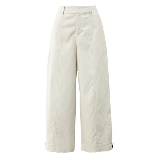 「自」全新升级【铂金会员220/天猫289/差价69】(75957)洛诗琳设计感窄版阔腿裤2025夏季新款宽松显瘦百搭直筒裤女75957 商品图4