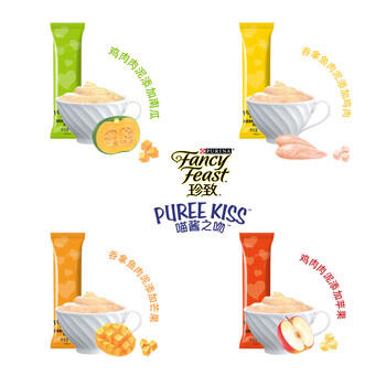 珍致猫零食猫条 吞拿鱼鸡肉10g*4支 进口猫湿粮肉泥 喵酱之吻系列 商品图1