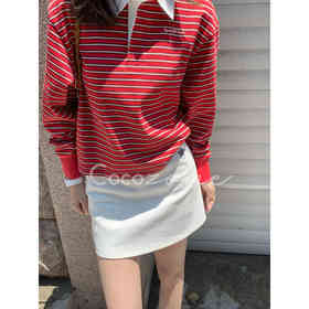 COCO ZONE 刘一一 “法网半裙”刺绣灵动裙摆户外风半裙 CD1A1107