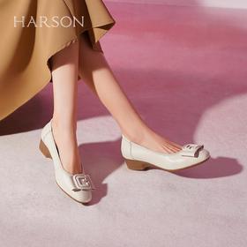 2楼HARSON女鞋HL257912牛皮革（新百购）