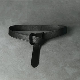 源头厂家！2025小众女士腰带打结双面牛皮自由扣腰封百搭显瘦束腰皮带！