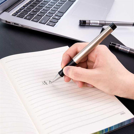 得力S96金属杆中性笔/0.7MM/黑色** 商品图3