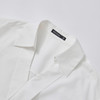气质V领通勤白衬衫女夏季斜门襟设计感百搭显瘦短袖衬衣V0850322 商品缩略图5