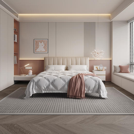 顾家家居整装 奶油风 皮艺床KZ.B1080PQ1糖梦 商品图1