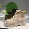 【云粉节】BF楼千百度厚底复古马丁靴女百搭新款秋冬户外大黄靴增高小短靴女鞋A23556352吊牌价1099活动价499 商品缩略图1