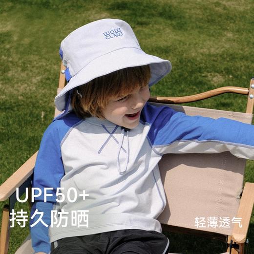 美国WOL儿童大檐护颈防晒帽/宝宝帽子遮阳夏季户外多功能渔夫帽|小爪帽 商品图2