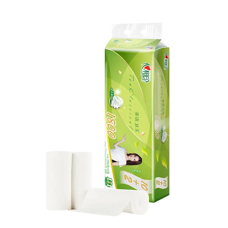 心相印茶语丝享系列150克12卷四层无芯卫生纸（RW512）(6903244670111)