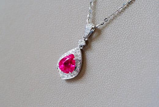 0.75ct刻面红宝石吊坠 商品图4