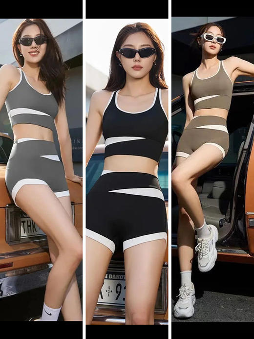 现货 THS-无 女士 lap家 收腹显瘦瑜伽服套装 运动套装 BP223 商品图0