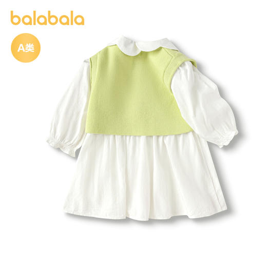巴拉巴拉宝宝秋装婴童连衣裙套装两件套休闲洋气时尚可爱甜美萌趣 商品图2