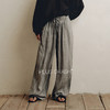 PLUS CRASH老钱风宽松百搭夏季莱赛尔亚麻休闲潮流薄款垂感长裤 商品缩略图1