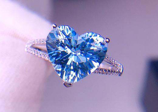 3.05ct刻面海蓝宝戒指 商品图5