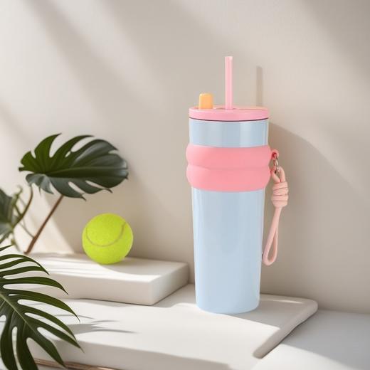 【高颜值水杯C位出道】710ML大容量🚗车载便携，316不锈钢+陶瓷内胆💎冷热随心泡，保温保冰一整天❄🔥 商品图6