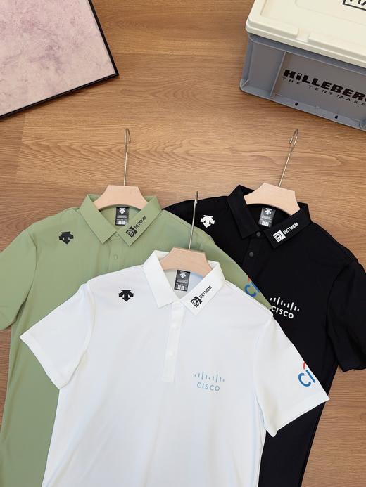 点此购买 迪桑特夏季男士高尔夫FIELD系列防晒修身短袖POLO衫 LL 324079 商品图4