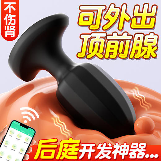 骑士1号APP远程肛塞后庭塞男女通用震动按摩器成人情趣性用品 商品图2