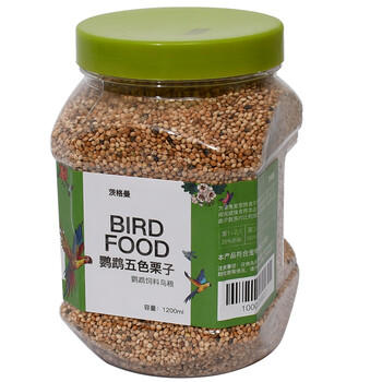 茨格曼鹦鹉饲料1200ml混合鸟粮 五色黍子牡丹虎皮玄凤八哥画芦丁鸡饲料 商品图4