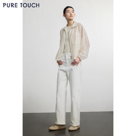 PURE TOUCH 白色直筒牛仔裤1332253356