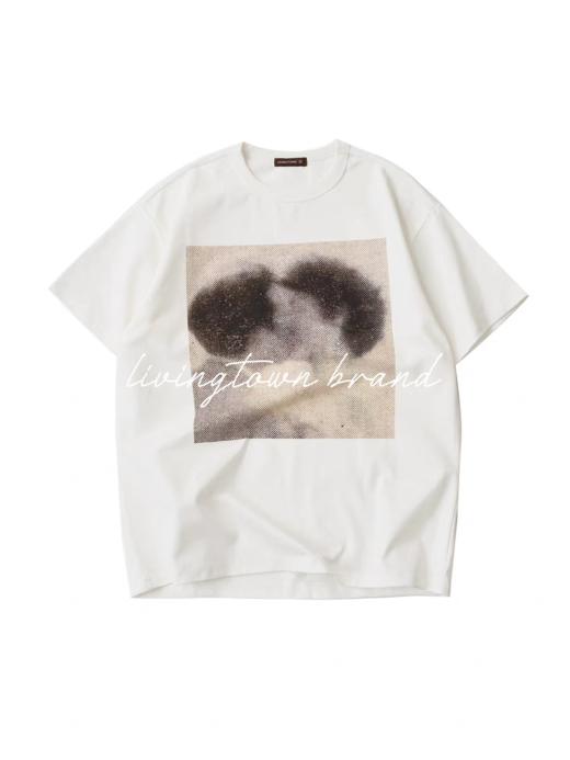 LIVINGTOWN/LT复古人像照片短T 商品图0