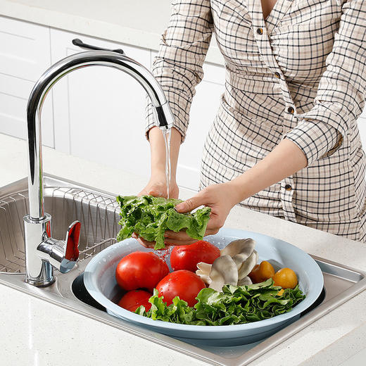 【批发】美丽雅简雅方圆脸盆颜色随机直径340mm 1件 商品图4