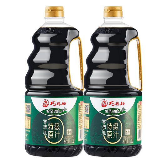巧媳妇绿酿特级原汁1.3L*2大桶装生抽味极鲜调味0添加厂家直销 商品图4