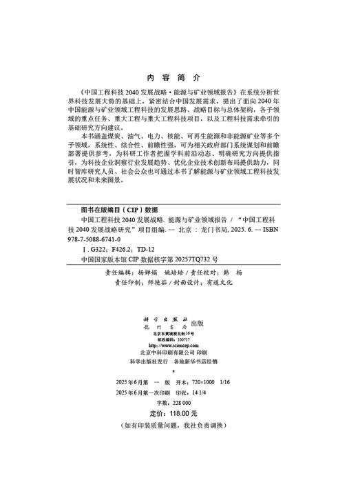 中国工程科技2040发展战略·能源与矿业领域报告 商品图2