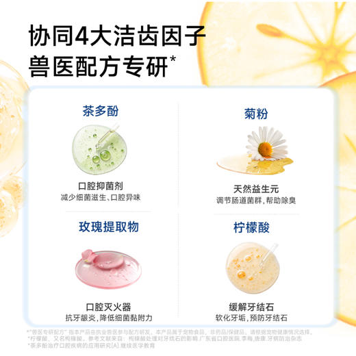 小白牙犬用洁齿水250ml/瓶囤货， 狗狗口腔护理清新口气 商品图3