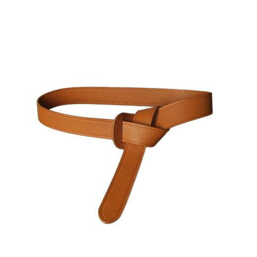 源头厂家！2025小众女士腰带打结双面牛皮自由扣腰封百搭显瘦束腰皮带！ 商品图4