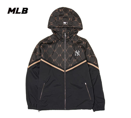 【M/L/XL断码】【微瑕，如无货做退款处理】MLB男女同款24秋冬新款满印钻石老花梭织外套3AWJM0144 商品图2
