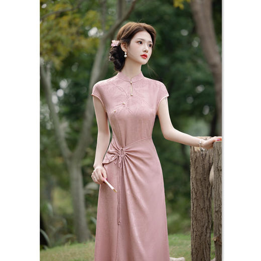 简约改良新中式，长款连袖旗袍GX21977 商品图1