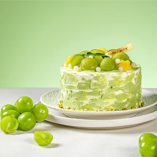 【老客户专享价】夏季新品上新-茉莉青提纯动物奶油半糖蛋糕 商品图2