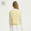 Marc O'Polo/MOP春季新款气质V领镂空时尚羊毛衫撞色针织衫背心女 商品缩略图3