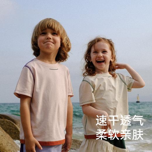 美国WOL 儿童户外短袖速干T恤 运动排汗下装跑步登山防晒服|小爪衣 商品图1