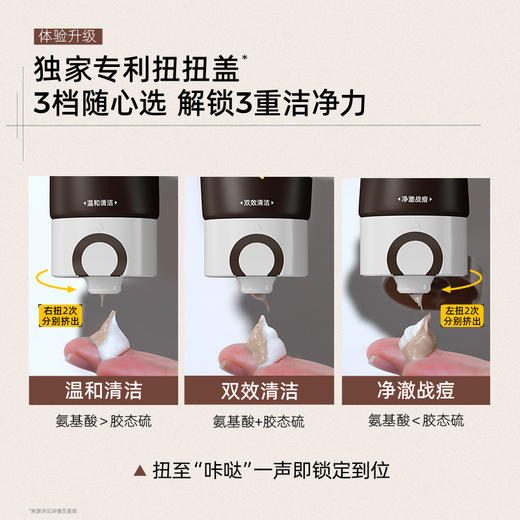 【祛痘控油 舒缓保湿】C咖胶态硫净痘控油氨基酸双管洁面乳 商品图2