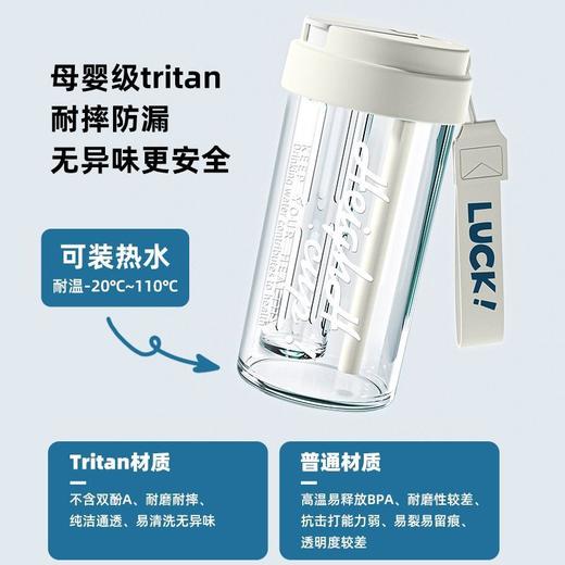 tritan母婴级水杯  茶水分离更贴心  夏天女生吸管杯 防摔耐高温花茶随手杯 茶水分离杯随时随地优雅喝花茶💧 商品图2