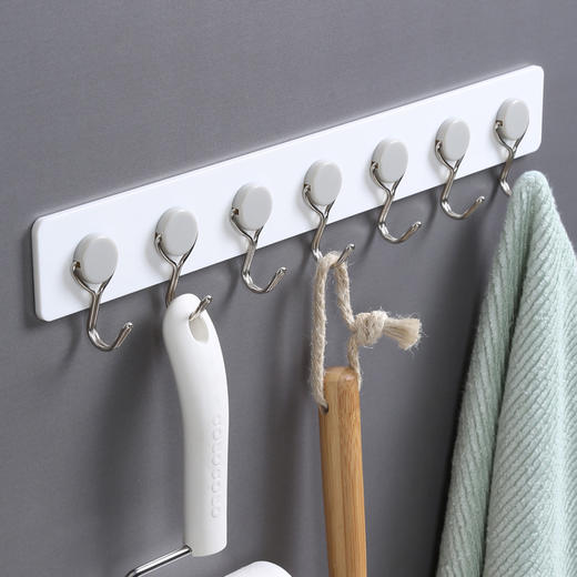 【批发】美丽雅简色活动七连钩无痕粘钩新老包装随机 1个 商品图4