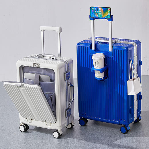 热卖！高颜值！能装/抗摔/ 耐造！SAIKIT 6605多功能行李箱 拉杆箱 拉链款/铝框款 轻便出行 多种尺寸可选 商品图7