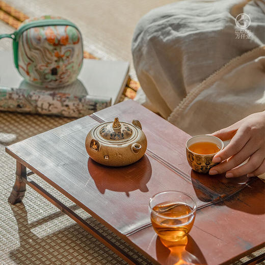 万仟堂（Edenus）旅行茶具 敦煌系列陶瓷 千佛指引A 叶黄釉 商品图2