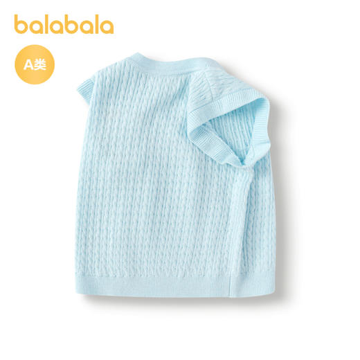 巴拉巴拉婴儿马甲宝宝坎肩秋装外穿女童打底针织背心甜美时尚可爱 商品图2