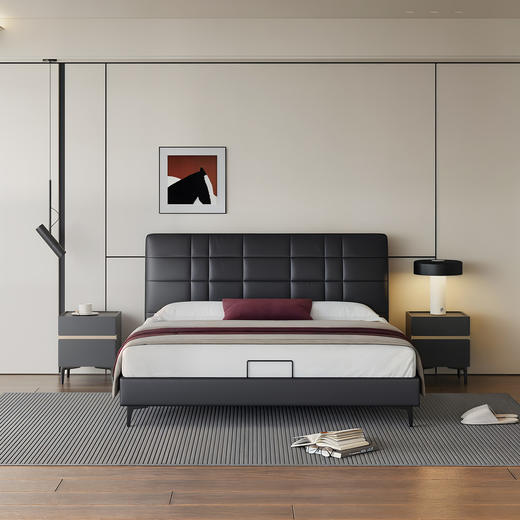 顾家家居整装 现代简约 皮艺软床 KZ.B1081PQ1轻悦 商品图2