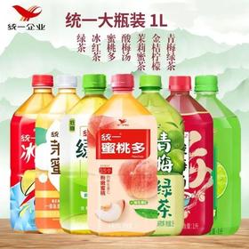 统一 红茶绿茶冰糖雪梨1L系列 口味随机 1瓶