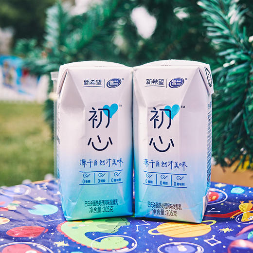 【初心酸奶】原味205g*10盒 生牛乳发酵 入口丝滑浓郁 配料简单安全放心 离心除菌 预巴杀AA 商品图0
