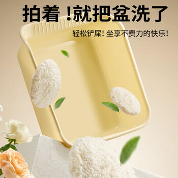 许翠花 绿茶除臭纯植物猫砂2.5kg*4包木薯猫砂不粘底强吸水易结团 商品图2