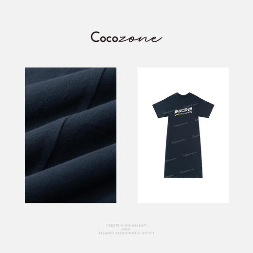 COCO ZONE 刘一一“不费力T裙”100棉可盐可甜连衣裙CD2A1365 商品图2