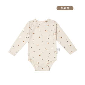 【云优选】FIXONI婴幼儿长袖哈衣休闲牛仔背带长裤-限时清仓