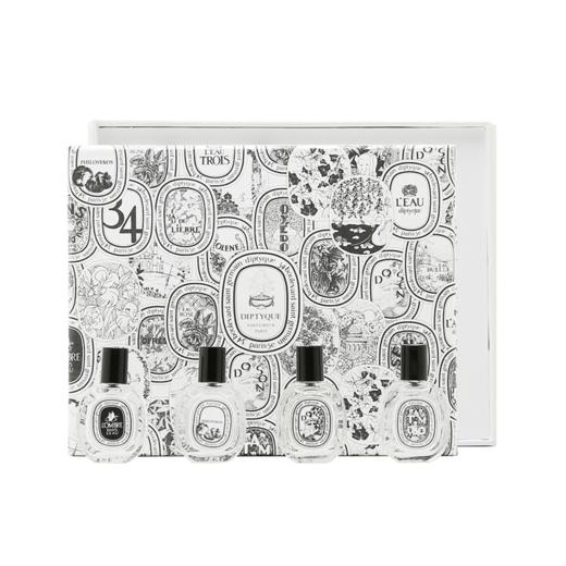 【送礼袋】蒂普提克Q版香水礼盒10ml*4支 （檀道/杜桑/无花果/水中影） 商品图0