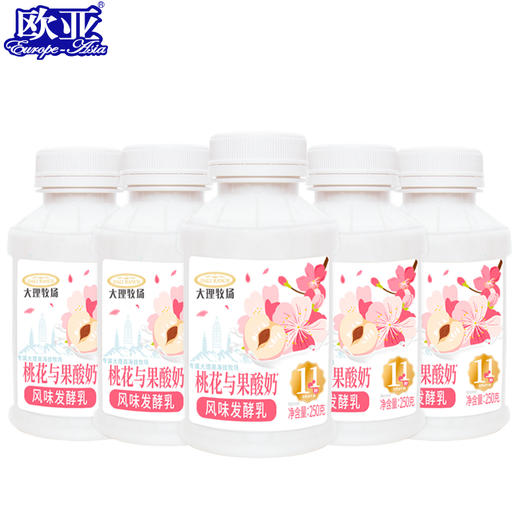 欧亚大理牧场桃花与果酸奶 商品图0